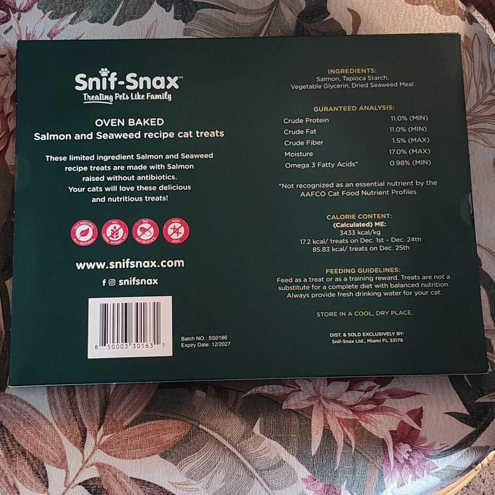 Snif-Snax Cat Treat Countdown Calendar